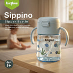 Blue baby sipper bottle