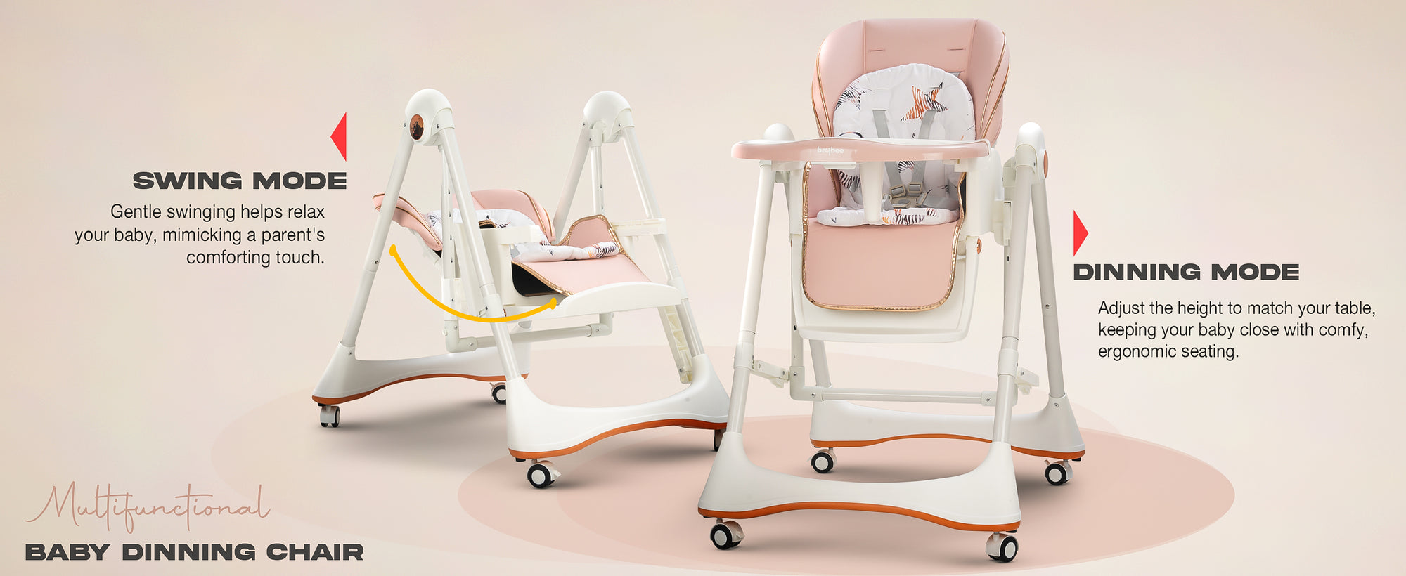 Baybee Nivio Convertible 3-in-1 Baby High Chair for Kids — slide 1