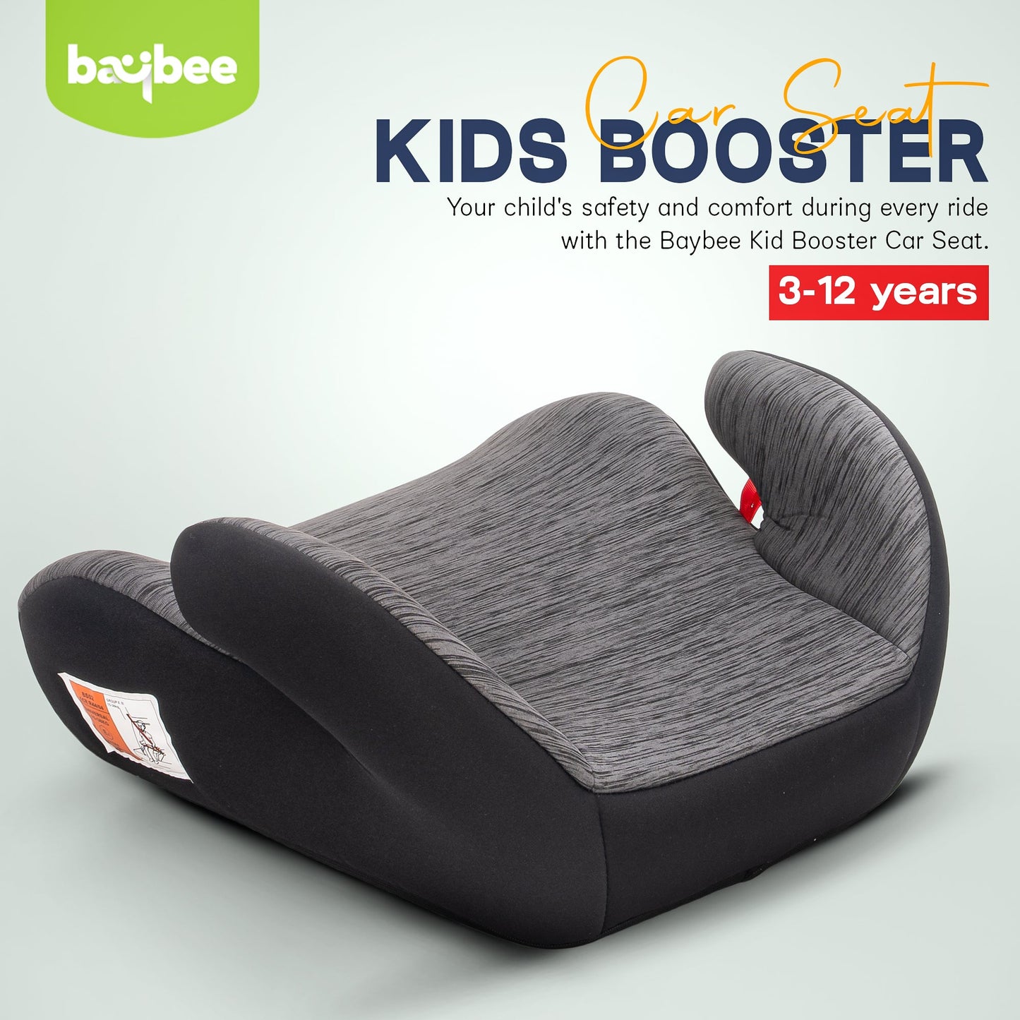 Booster Car Seat for Kids with Safety Harness Lightweight Secure