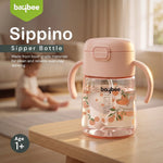 Orange baby sipper bottle