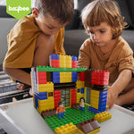 BAYBEE 3 in 1 Town of Stacking House DIY Plastic Building Blocks Toys for Kids (240 Pcs)