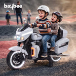 White battery powered bike for toddlers