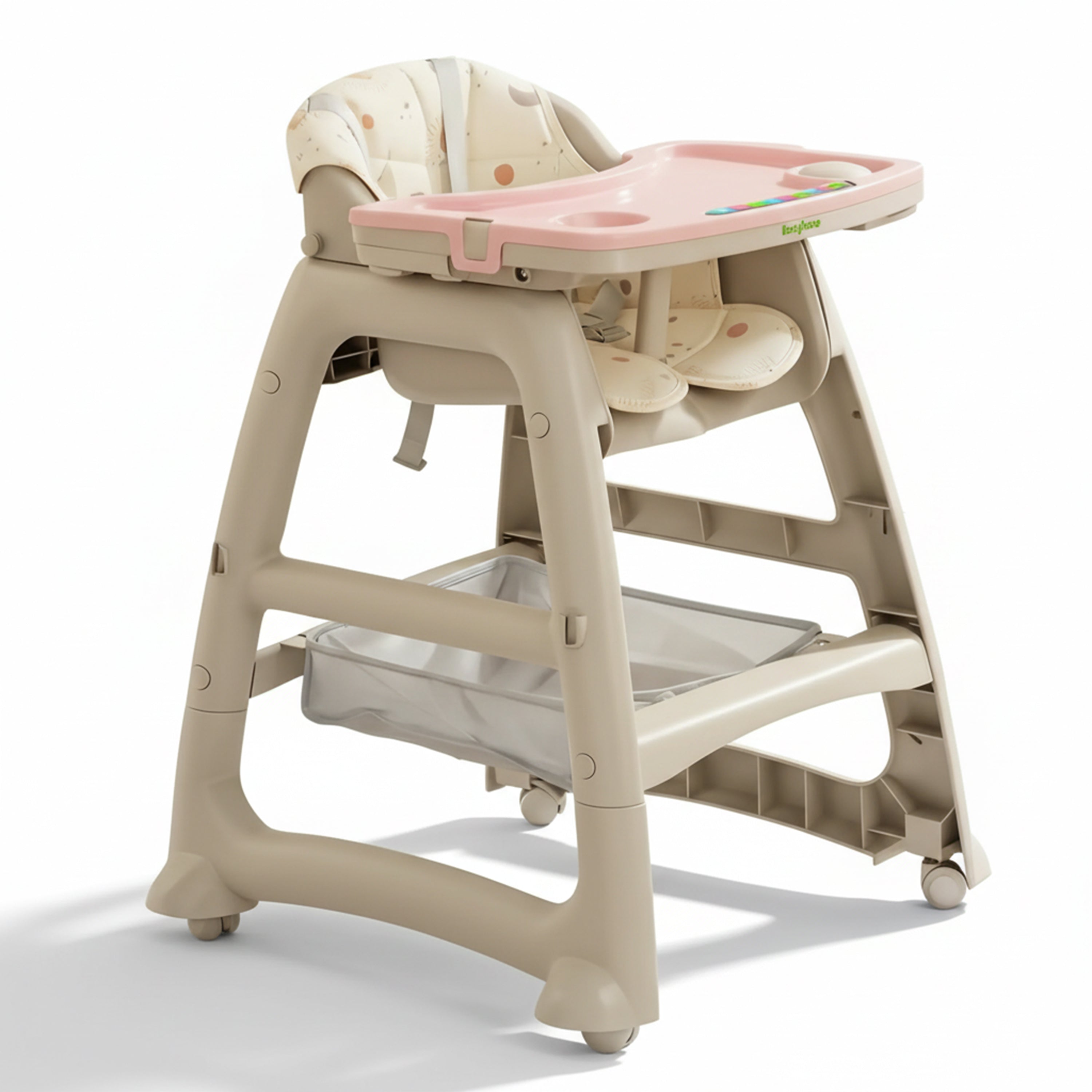 Baybee Breeze High Chair with Musical & Dual Removable Trays, Adjustable Feeding Chair