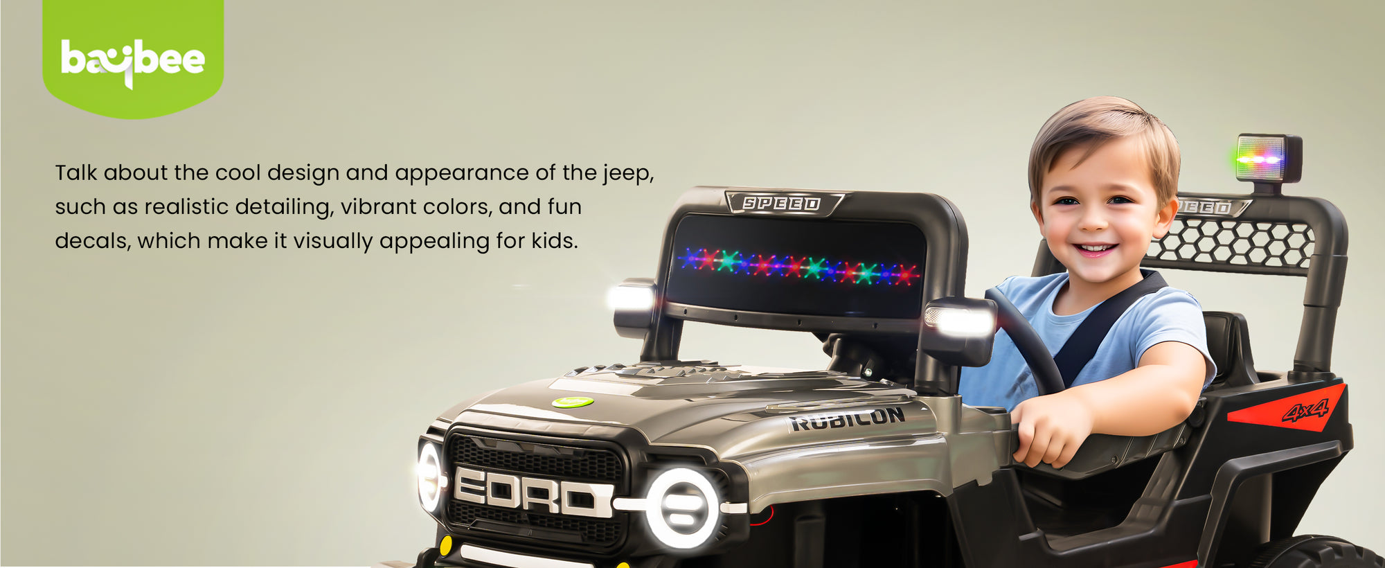 Baybee Rubicon Battery Operated Jeep for Kids — slide 1