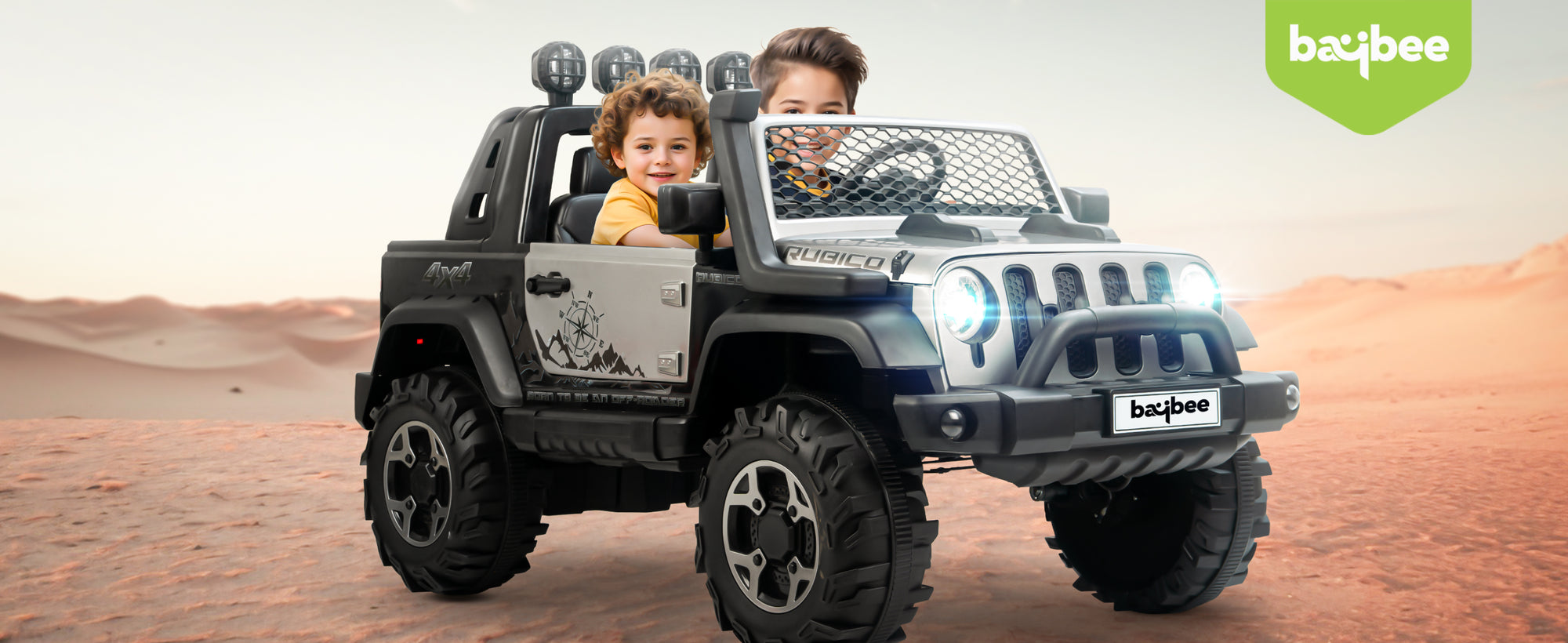 Baybee Atom Rechargeable Battery Operated Jeep for Kids (Painted) — slide 2