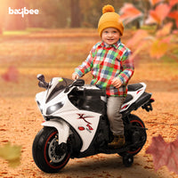 Baybee R7 Rechargeable Battery Operated Bike for Kids, Ride on Toy Baby Bike with Music & LED Light
