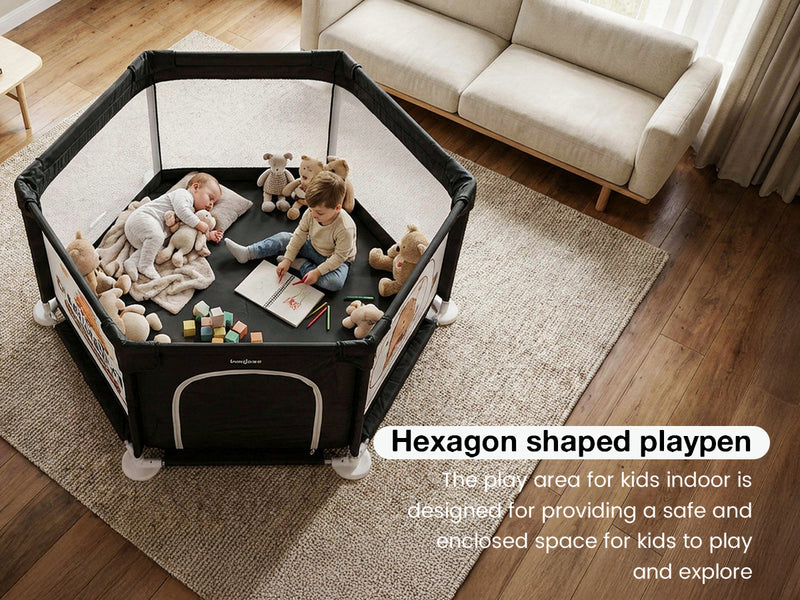 Baybee Neo Kids Playpen for Babies Baby Activity Playards with Zipper Lock — slide 2