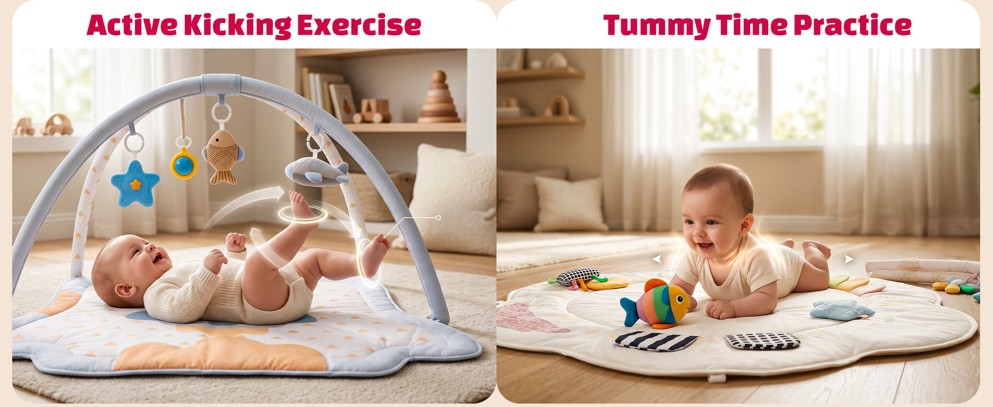 Baybee 2 in 1 Premium Baby Play Gym & Activity Mat for Babies — slide 2