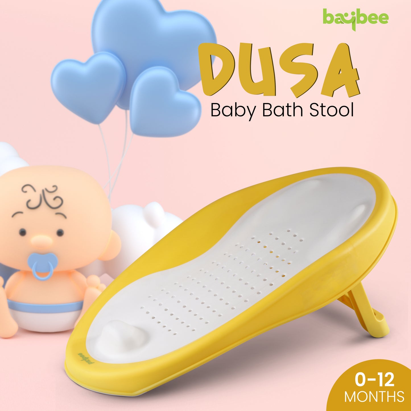 Bath Tub Seat for Babies Safe Comfortable Support for Baby's Bath