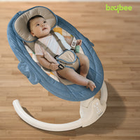 Baybee Lullabies Automatic Electric Baby Swing Cradle with Adjustable Swing Speed, Food Tray, Recline and Bluetooth