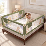Baybee Baby Bed Rail Guard Foldable Safety Side Protector for Kids (Pack of 3, 200x80cm) BAYBEE
