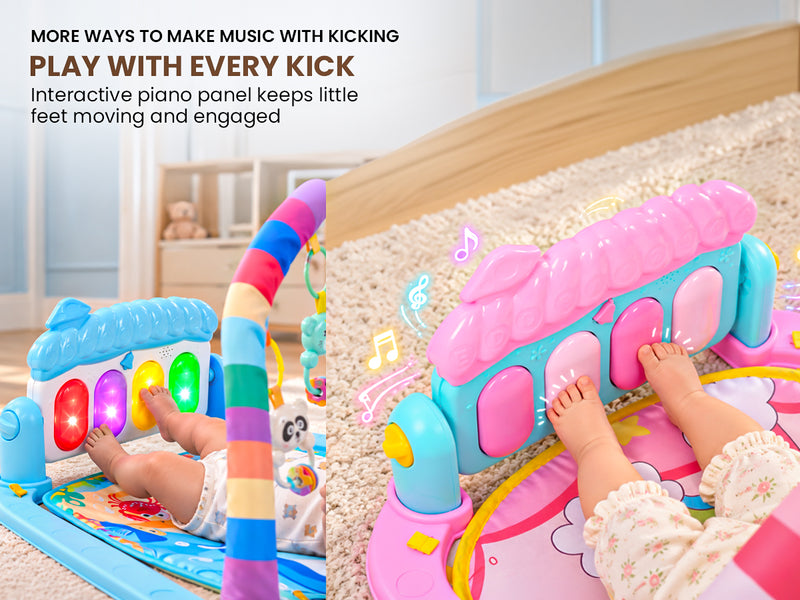 Baybee 2 in 1 Play Gym for Babies Baby Play Mat with Music & Lights — slide 2