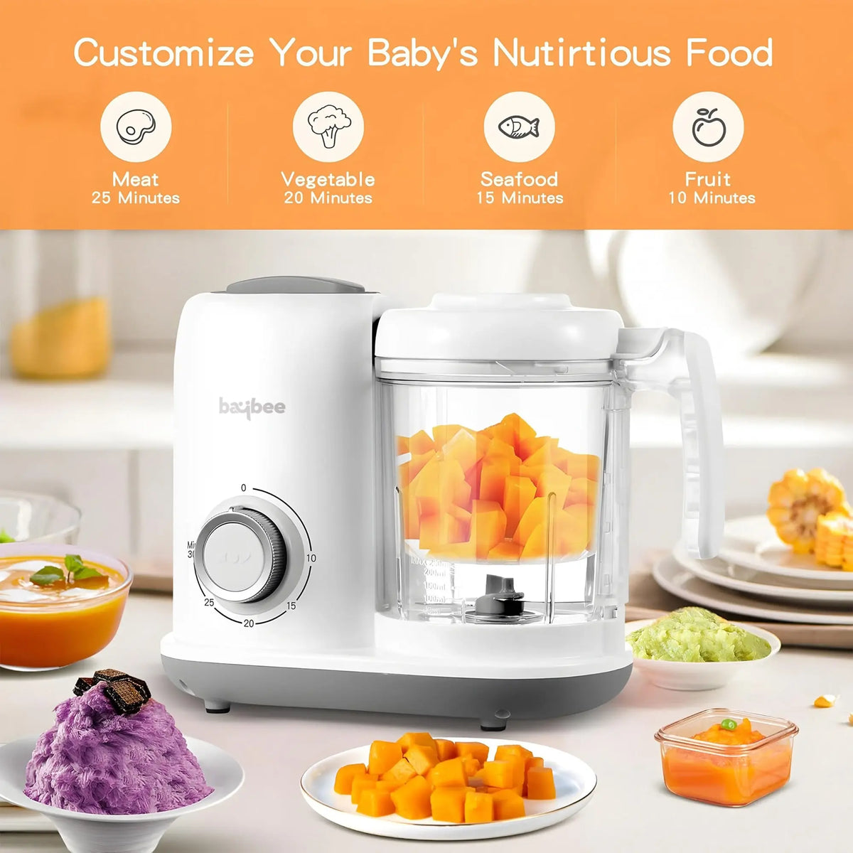 Baybee Blendy 4-in-1 Electric Baby Food Processor for Baby Food Maker BAYBEE