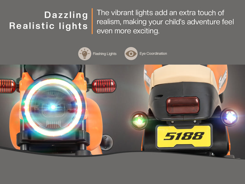 Baybee Cruzer Electric Bike for Kids with Foot Accelerator & Music — slide 2