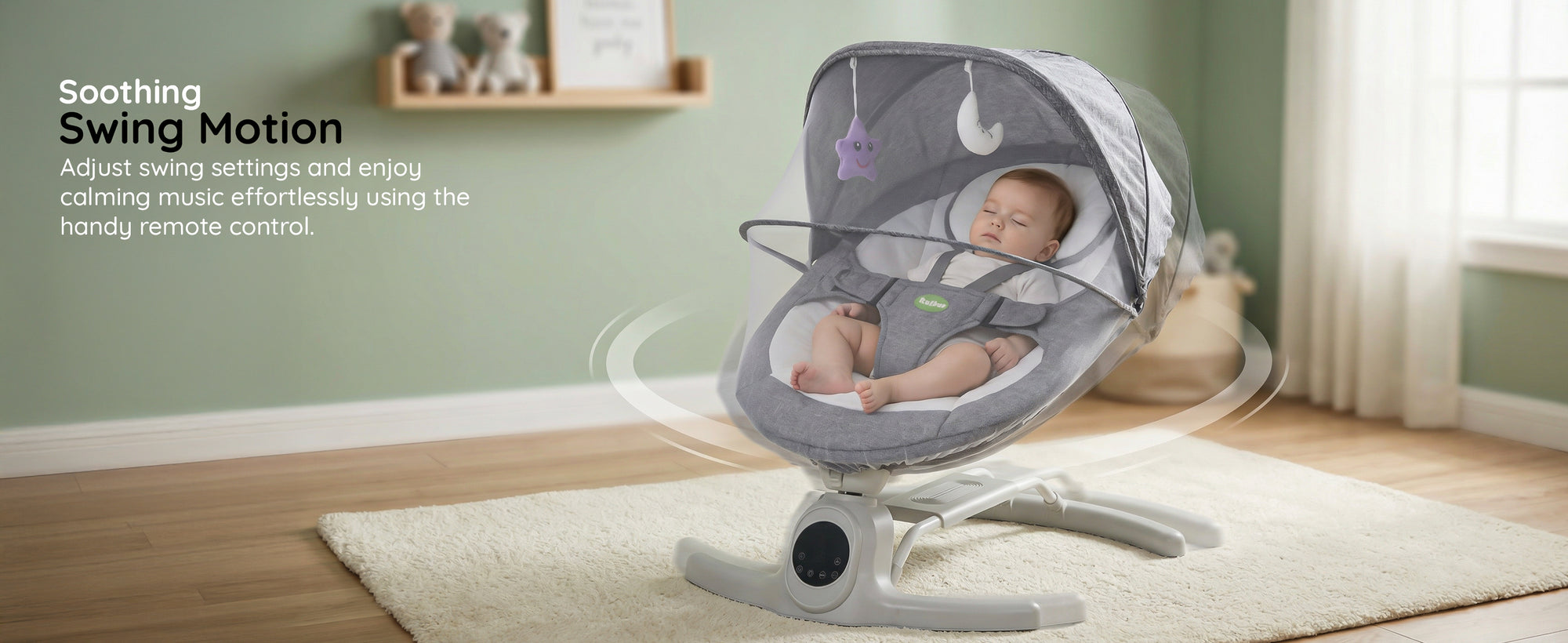 Baybee Wobbles Baby Cradle and Swing Automatic Electric Swing for Baby — slide 1