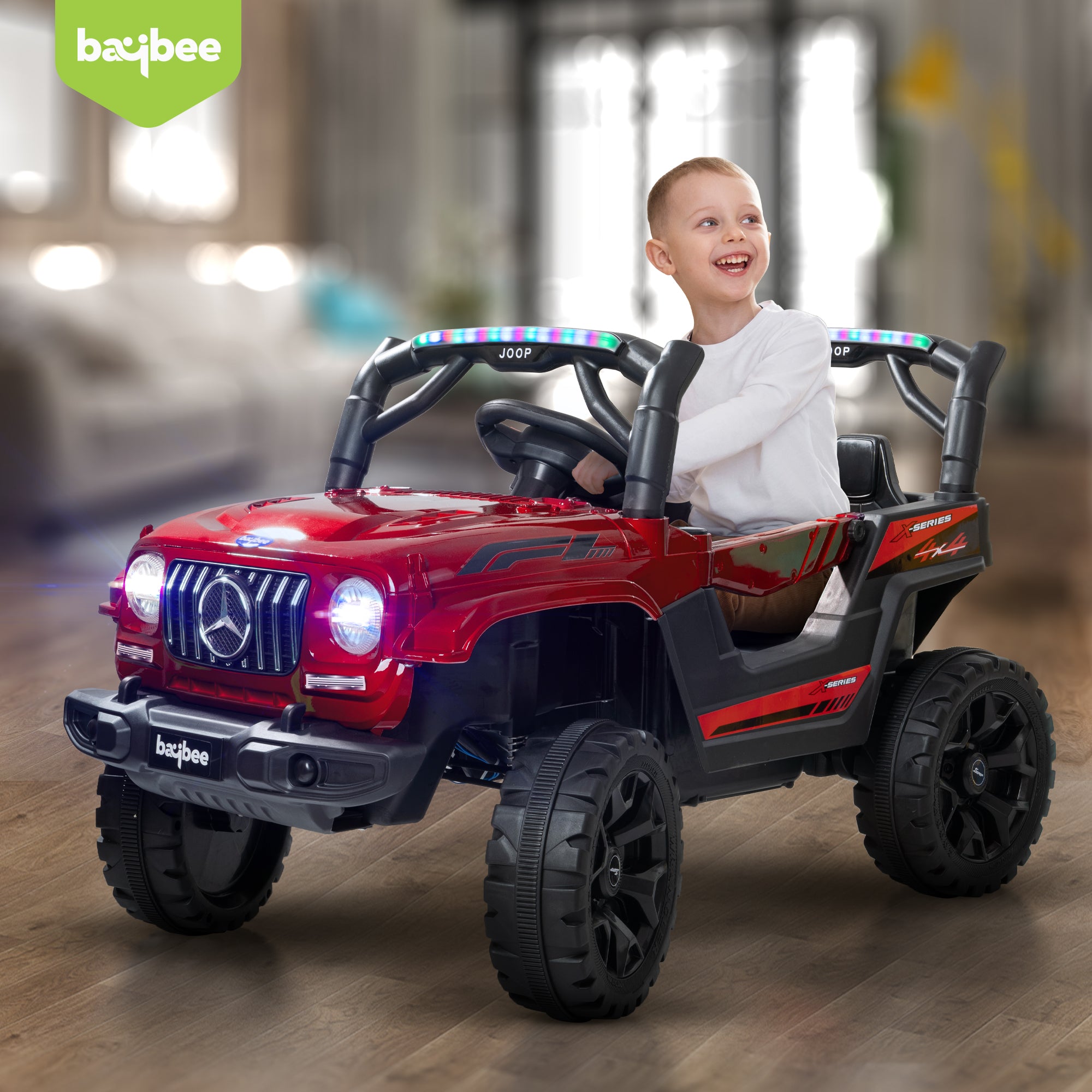 Baybee Broot Kids Electric Battery Operated Jeep for Kids - (Painted ...