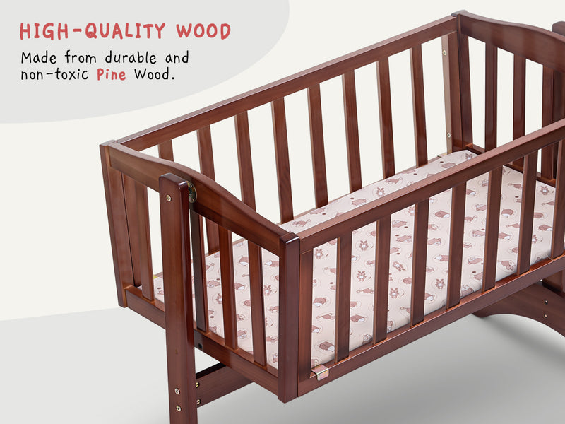 Baybee Bumble Wooden Cradle for New Born Baby — slide 2