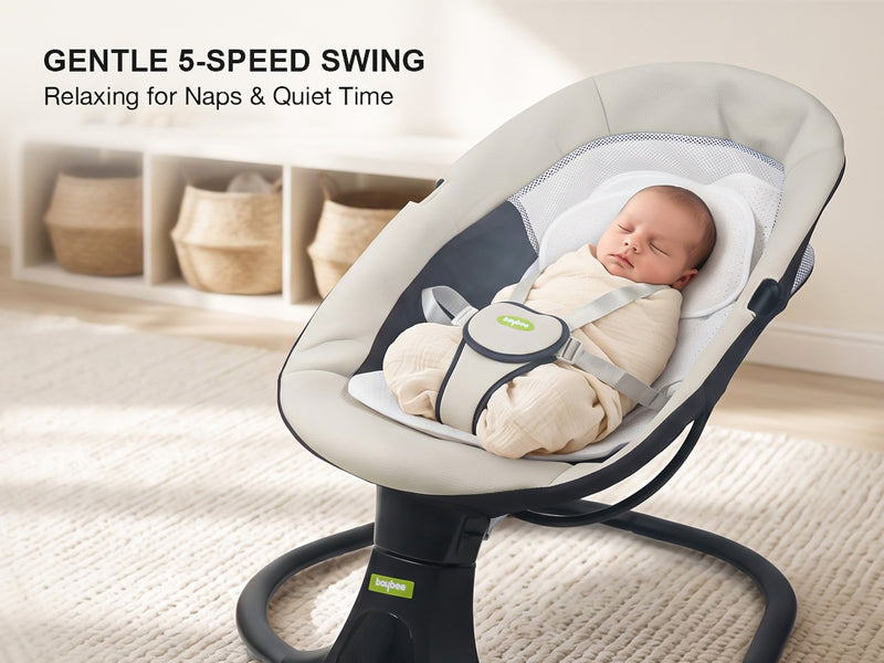 Baybee Automatic Baby Swing Cradle with Removable Padded — slide 3