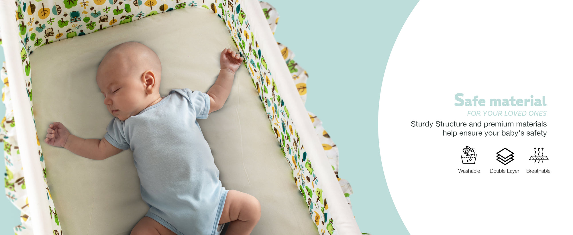 Baybee Fuffy Baby Swing Cradle for Newborn Baby with Mosquito Net, Storage & Wheels — slide 1