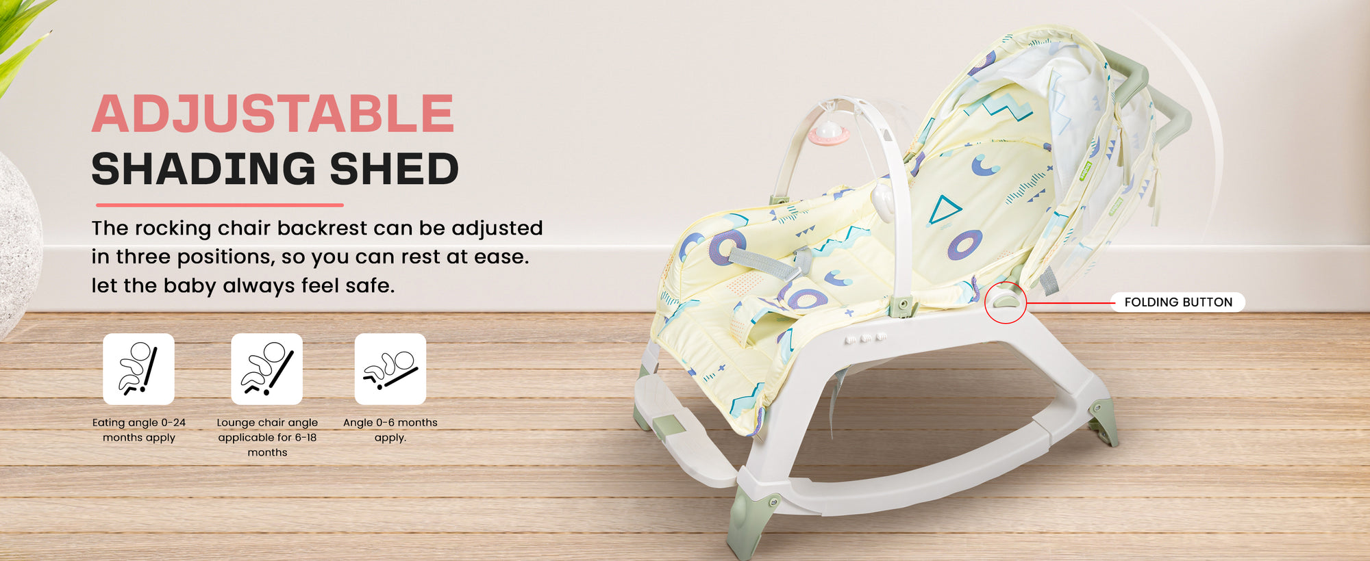 Baybee 5 in 1 Baby Rocking Chair for Kids — slide 1