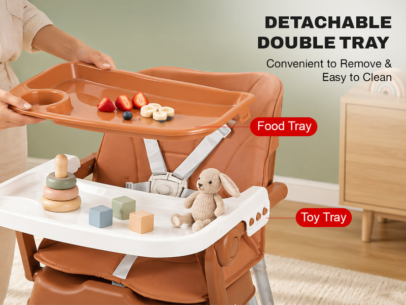 Baybee 2 in 1 High Chair for Baby with 5-Point Safety Harness — slide 3