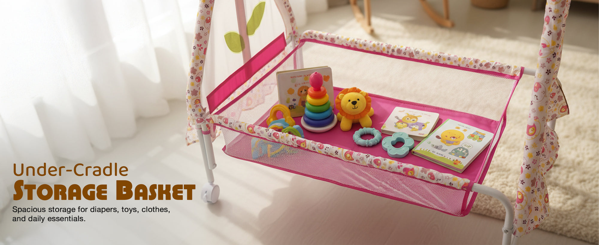 Baybee Baby Swing Cradle with Mosquito Net Infant Jhula & Palna for Newborns — slide 1
