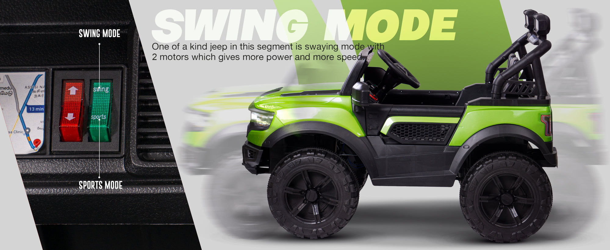 Baybee Run 4X4 Kids Battery Operated Jeep for Kids  (Painted) — slide 1