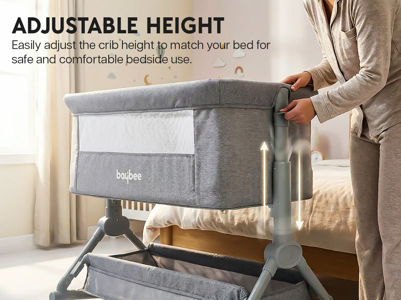 Baybee Bedside Crib for Baby with Rocking Mode — slide 2