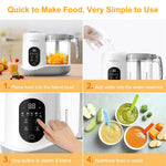 Baybee Blenzy 5-in-1 Electric Baby Food Processor for Baby Food Maker BAYBEE