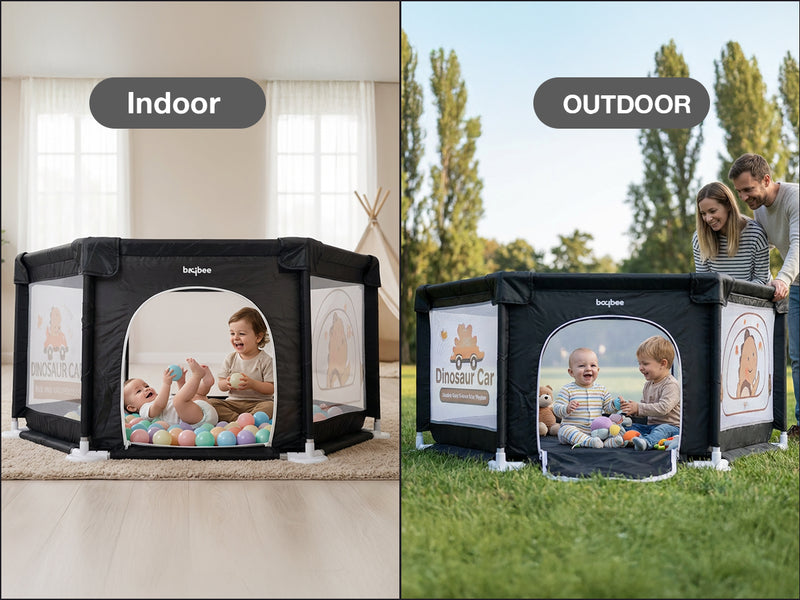 Baybee Neo Kids Playpen for Babies Baby Activity Playards with Zipper Lock — slide 1
