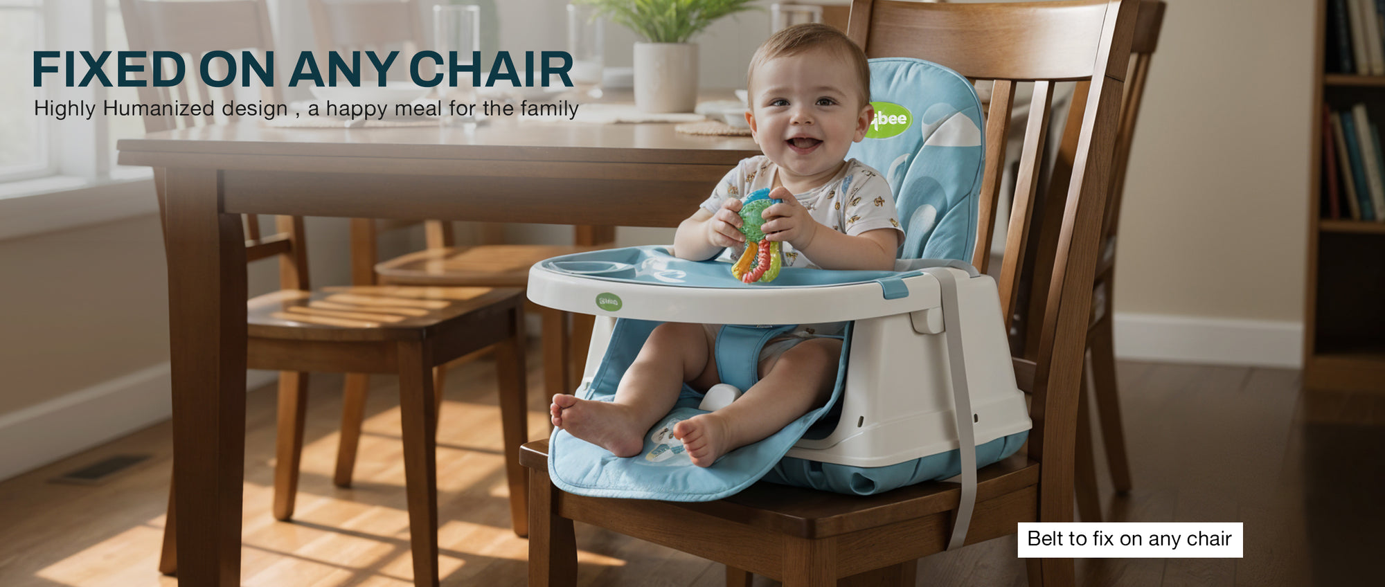 Baybee 4 in 1 Convertible High Chair for Kids Foldable Baby Feeding Chair — slide 1
