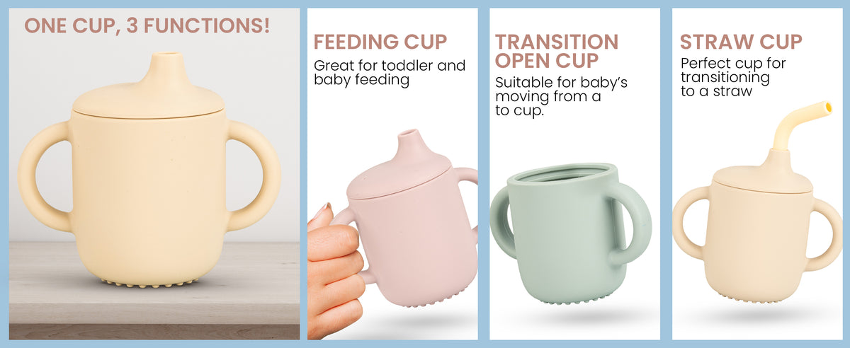 Baybee Baby BPA-Free Silicone Sipper Cup Drinking Training Anti Spill Sippy Cup — slide 1