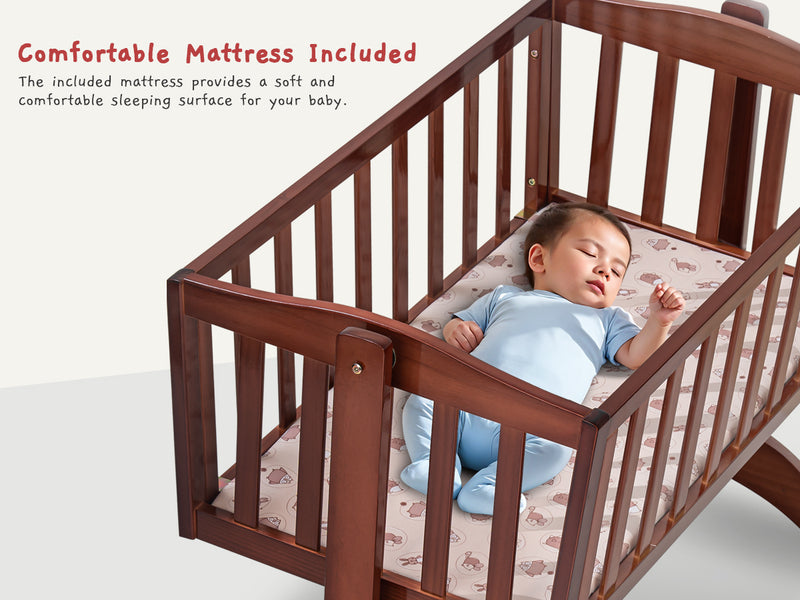 Baybee Bumble Wooden Cradle for New Born Baby — slide 2