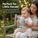Blue baby straw sipper