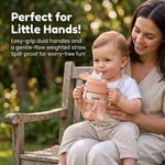 Orange baby straw sipper