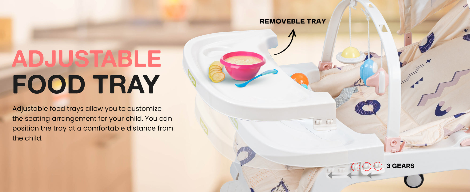 Baybee 5 in 1 Baby Rocking Chair for Kids — slide 1