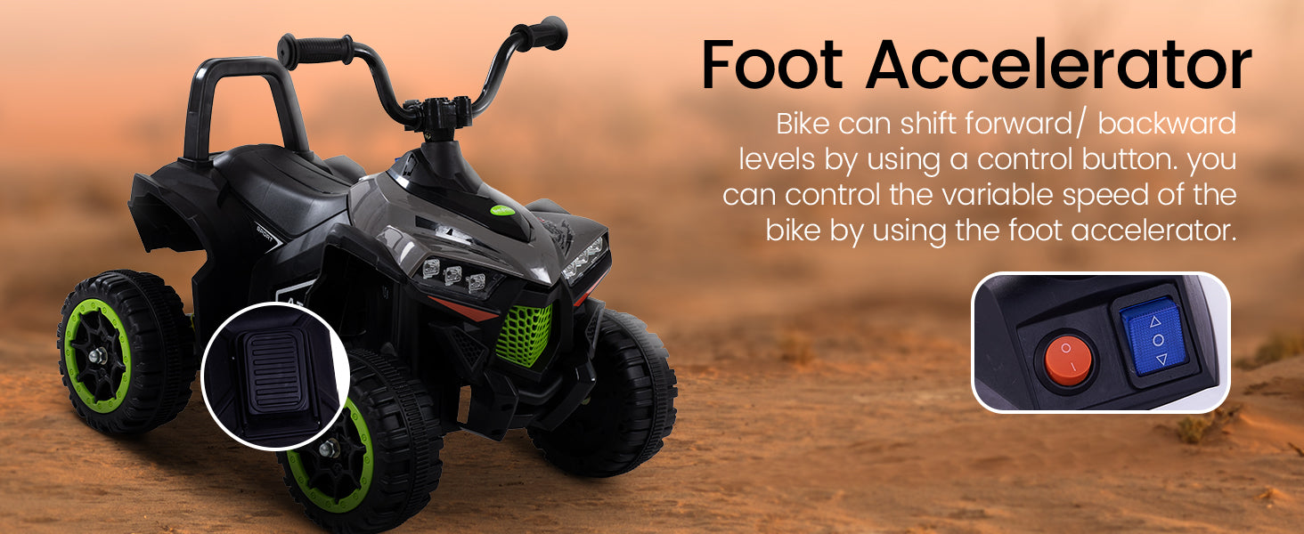 Baybee Monster ATV Rechargeable Battery Operated Electric Kids Bike — slide 2