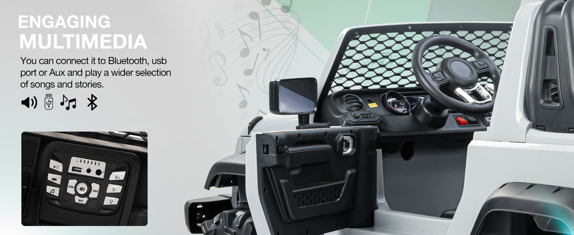 Baybee Atom Rechargeable Battery Operated Jeep for Kids — slide 2