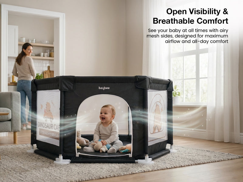 Baybee Neo Kids Playpen for Babies Baby Activity Playards with Zipper Lock — slide 2