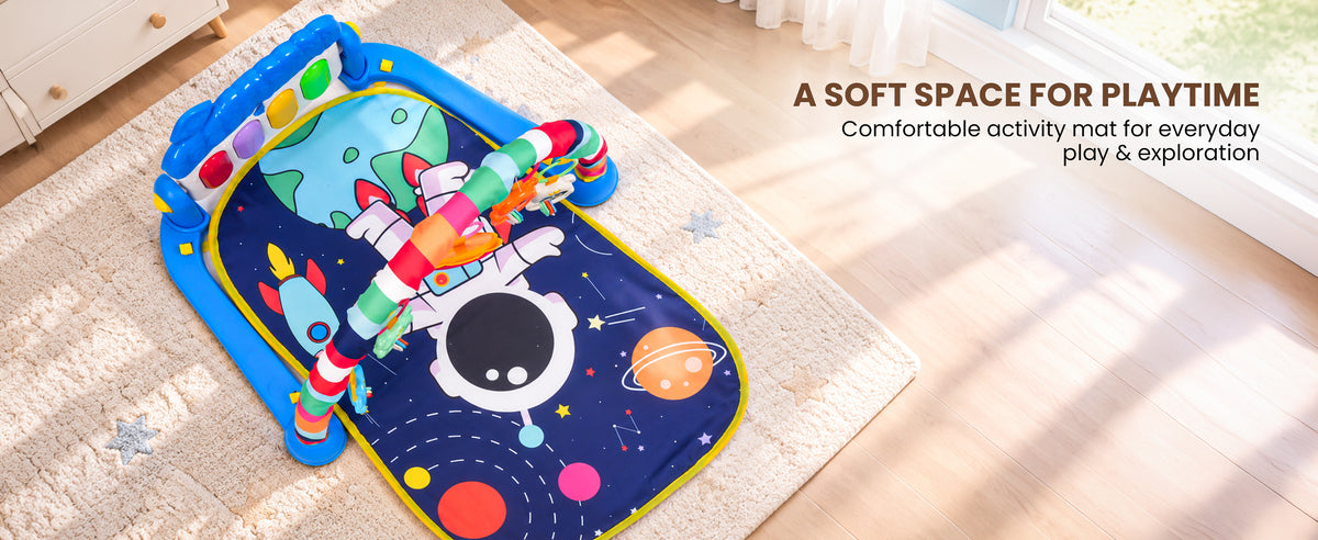 Baybee 2 in 1 Play Gym for Babies Baby Play Mat with Music & Lights — slide 2