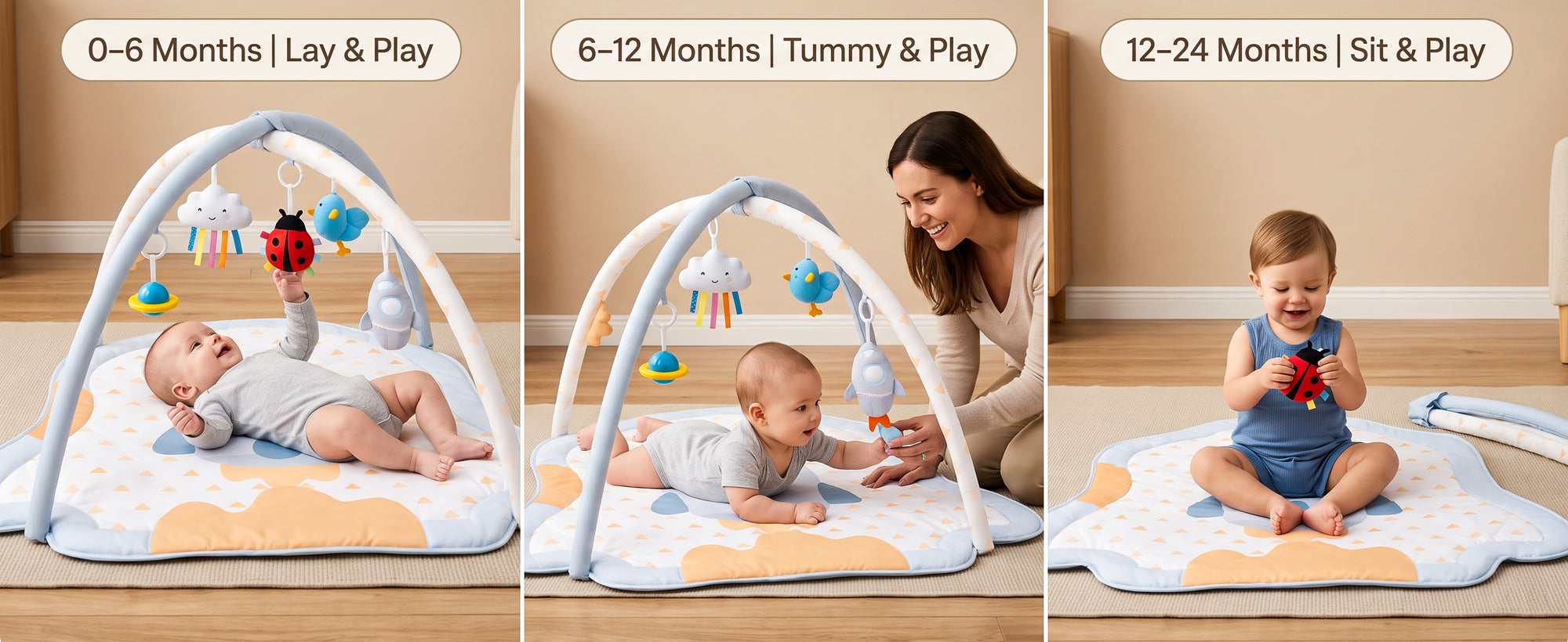 Baybee 2 in 1 Premium Baby Play Gym & Activity Mat for Babies — slide 1