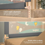 Baybee Bed Rail Guard Barrier for Baby Portable Safety - 150 x 63 cm BAYBEE