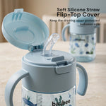 Blue BPA free baby sipper bottle