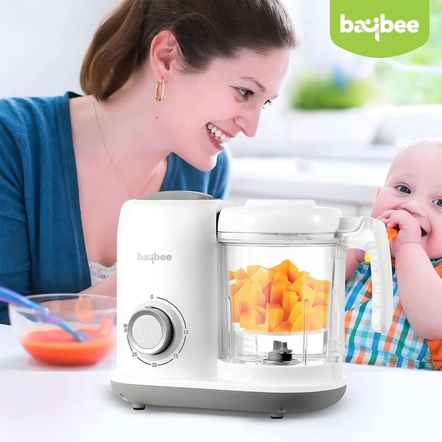 Baybee Blendy 4-in-1 Electric Baby Food Processor for Baby Food Maker with Steamer & Grinder