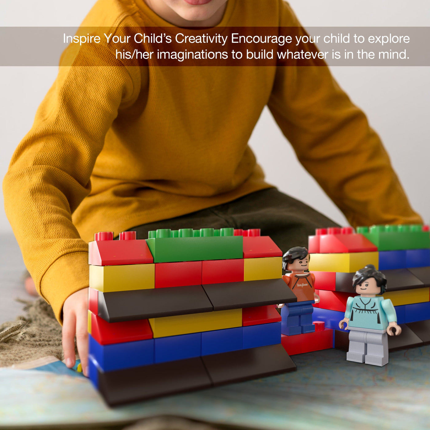 Discount Town of Stacking House Fun Building Blocks Set for