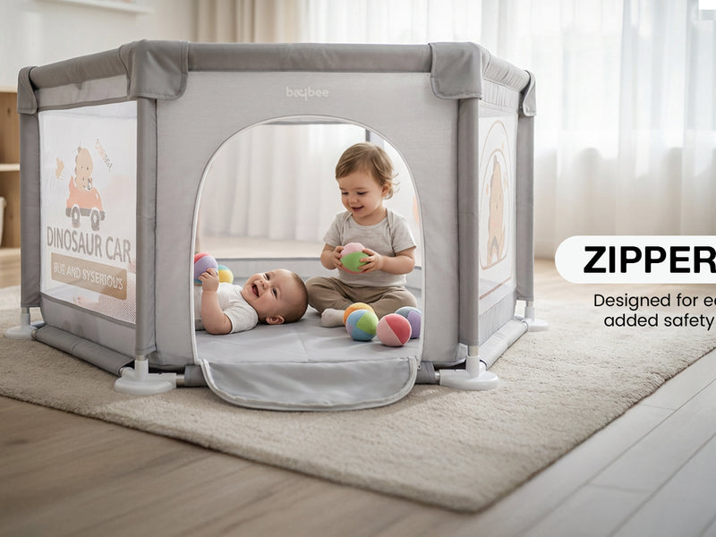 Baybee Neo Kids Playpen for Babies Baby Activity Playards with Zipper Lock — slide 1