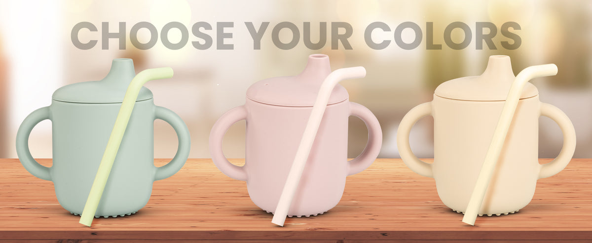 Baybee Baby BPA-Free Silicone Sipper Cup Drinking Training Anti Spill Sippy Cup — slide 2