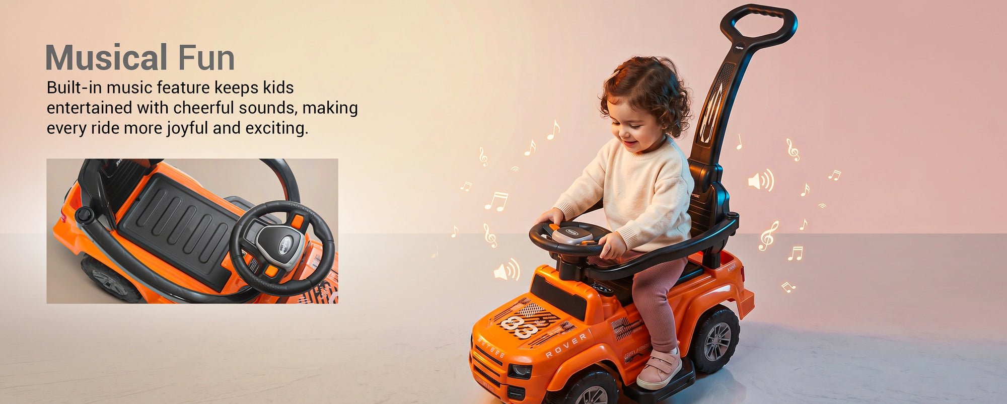 Baybee Rover Baby Ride on Car for Kids Push Rideons Toys Car — slide 1