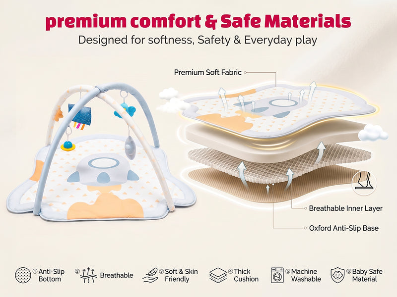 Baybee 2 in 1 Premium Baby Play Gym & Activity Mat for Babies — slide 2