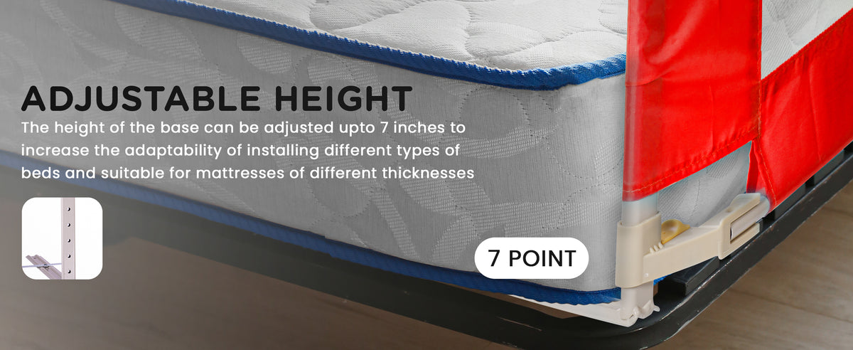 BAYBEE Baby Bed Rails Guard Kids Safety (Pack of 2 (150x63 cm)) — slide 3